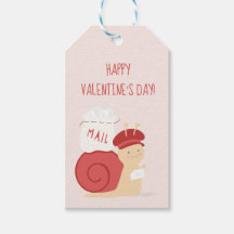 Snail Mail Valentine Favour Tag