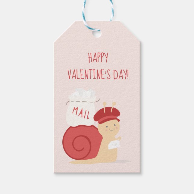 Snail Mail Valentine Favour Tag (Front)