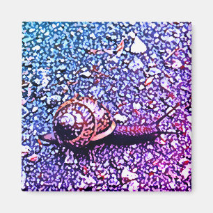 Snail mosaic magnet