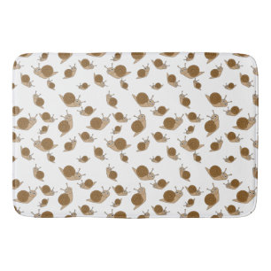 Snail Pattern Bath Mat