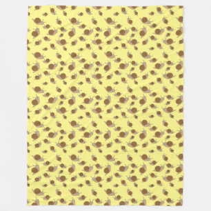 Snail Pattern Fleece Blanket