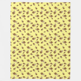 Snail Pattern Fleece Blanket