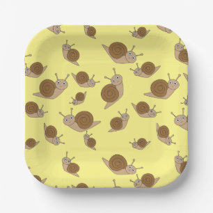 Snail Pattern Paper Plate