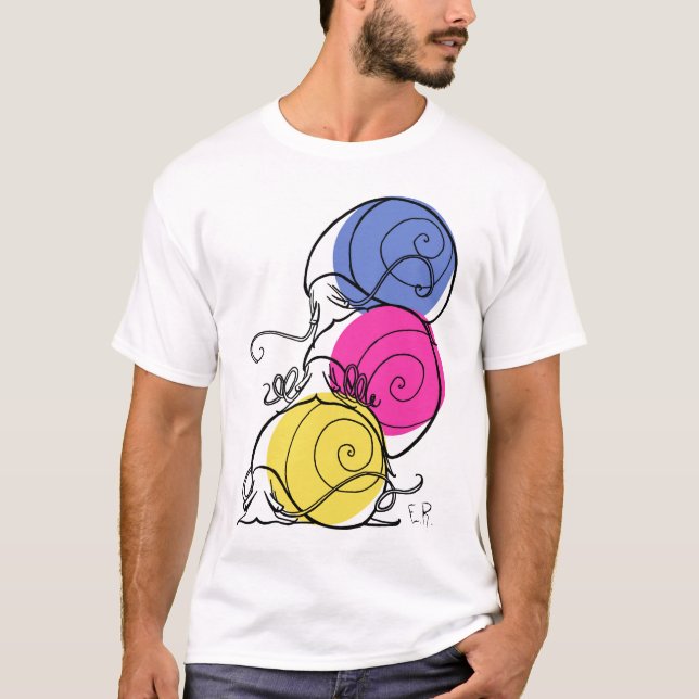 Snail Pile Men's Crew Neck T-Shirt (Front)