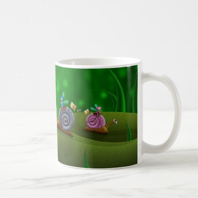 Snail Racing Coffee Mug (Right)