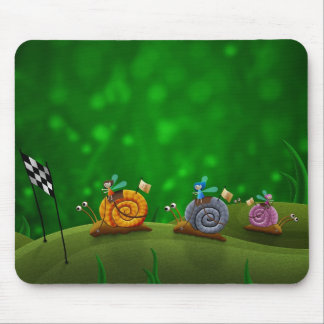 Snail Racing Mouse Mat