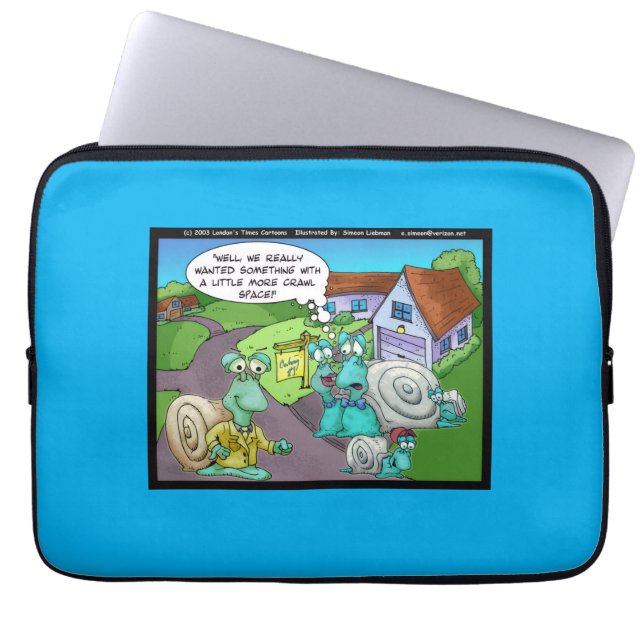 Snail Real Estate Sales Funny Gifts & Collectibles Laptop Sleeve (Front)