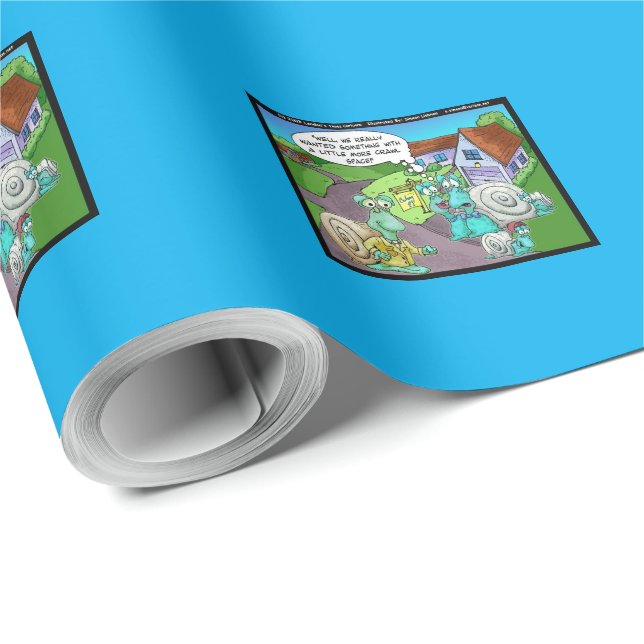 Snail Real Estate Sales Funny Gifts & Collectibles Wrapping Paper (Roll Corner)