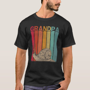 Snail Retro Style Vintage Grandpa Graphic Father's T-Shirt