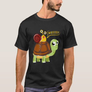 Snail Riding A Turtle Supersonic Animal Lovers T-Shirt