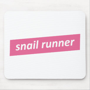 Snail Runner, Slow Runners Mouse Mat