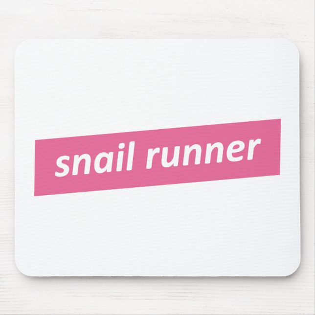 Snail Runner, Slow Runners Mouse Mat (Front)