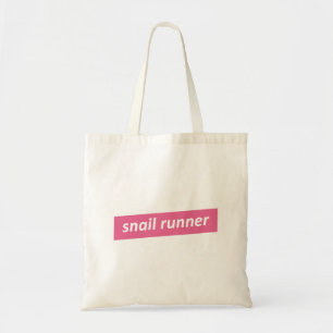 Snail Runner, Slow Runners Tote Bag
