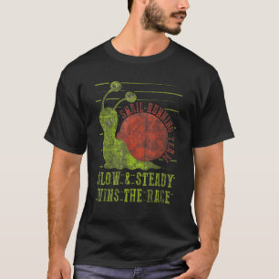 Snail Running Team Slow & Steady Wins The Race Ru T-Shirt