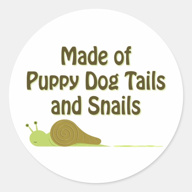 Snail Saying Sticker (Front)