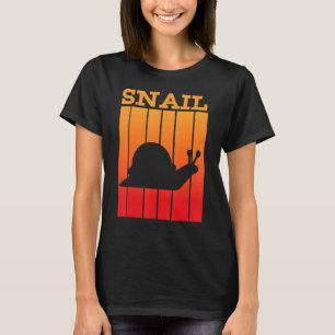 Snail Shadow Silhouette At Sunset T-Shirt