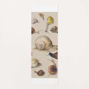 Snail Slug Garden Pet Gastropod Botanical Snails Yoga Mat