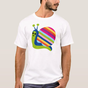 Snail Slugs Gastropoda Cute Cartoon Animal T-Shirt
