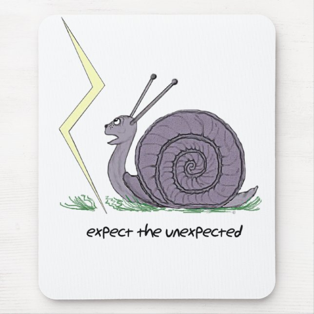 Snail Surprised Mouse Mat (Front)