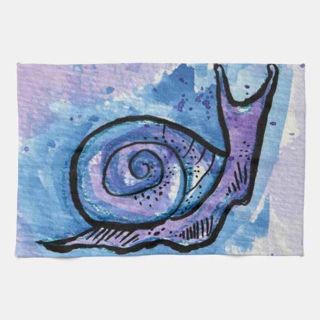 Snail                                              tea towel (Horizontal)