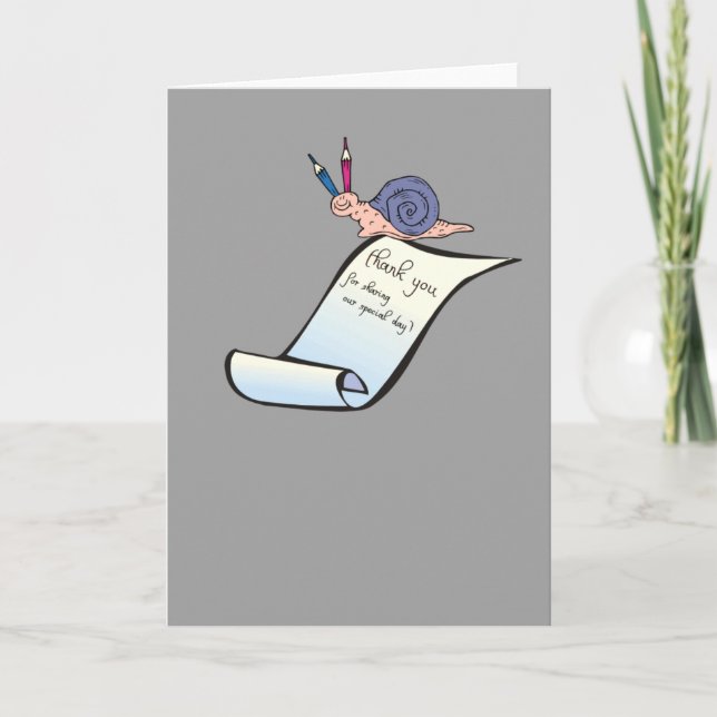 Snail - thank you card (Front)