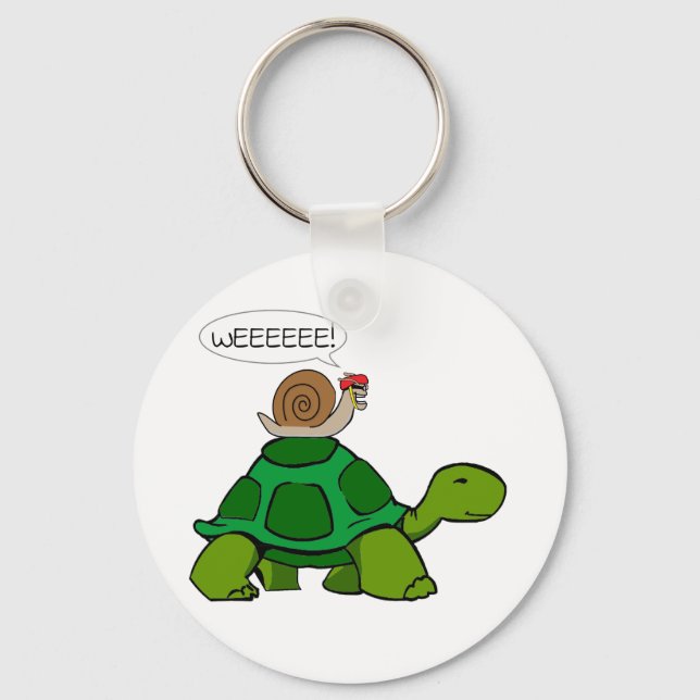 Snail & Turtle - Turbo Duo Key Ring (Front)