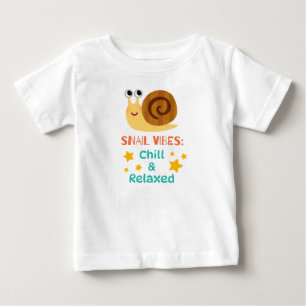 Snail vibes chill and relaxed baby T-Shirt