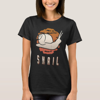 Snail Vintage Retro Classic Animal Sunset T-Shirt