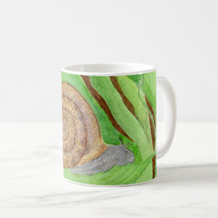 Snail Watercolor Coffee Mug