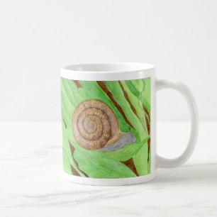 Snail Watercolor Coffee Mug