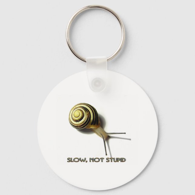 SNAIL WITH CAPTION FROM JUNGLEWALK.COM KEY RING (Front)
