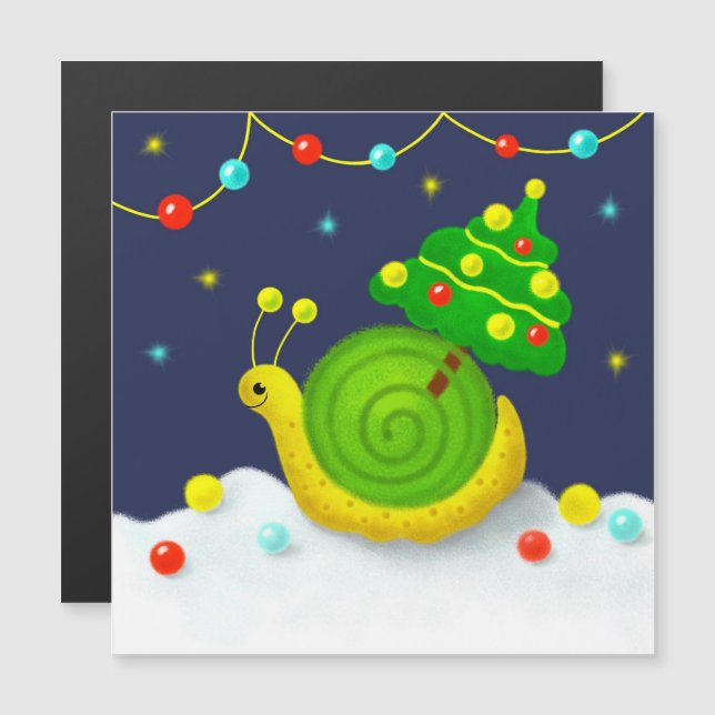 Snail with Christmas Tree (Front/Back)