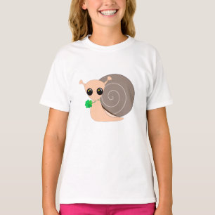 Snail with Clover Kid's T-Shirt