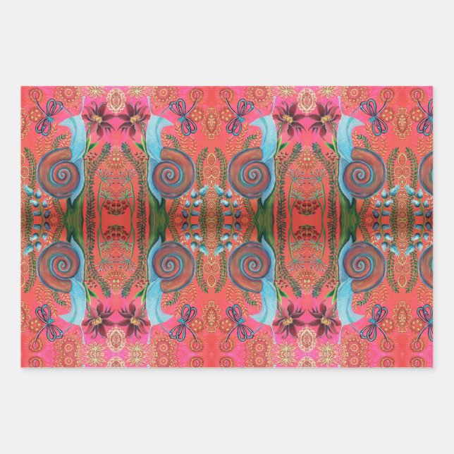 snail    wrapping paper sheet (Front)