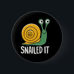 SNAILED IT 6 CM ROUND BADGE<br><div class="desc">snail,  colourful,  sticker mail,  mail,  envelope,  cottagecore,  sticker,  stickers,  travelling post card,  crystal gift,  kawaii,  cute,  snail food,  Reiki healing,  hand carved</div>