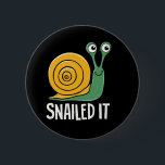 SNAILED IT 6 CM ROUND BADGE<br><div class="desc">snail, colourful, sticker mail, mail, envelope, cottagecore, sticker, stickers, travelling post card, crystal gift, kawaii, cute, snail food, Reiki healing, hand carved</div>