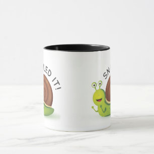 Snailed It Black Ringer Mug