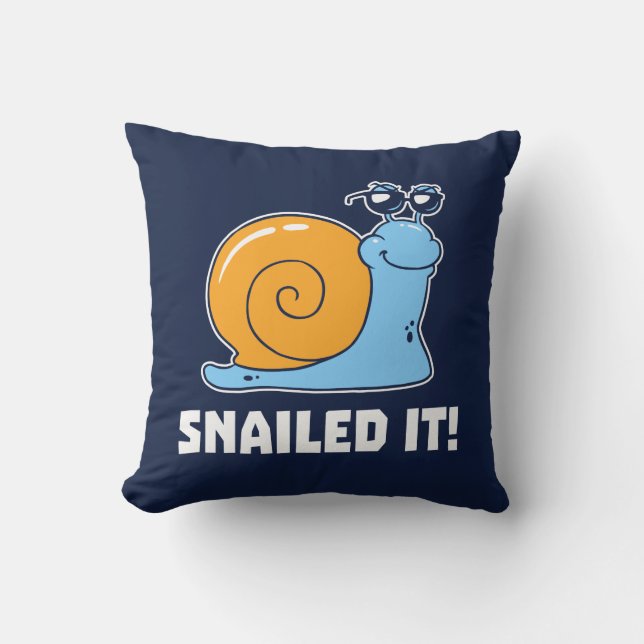 Snailed It Cushion (Front)