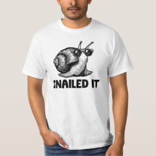 Snailed It Funny Snail T-Shirt