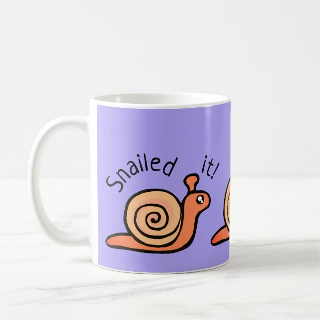 Snailed it (snail) coffee mug (Left)