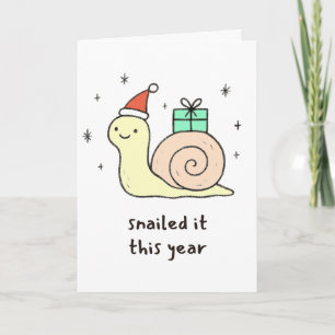 Snailed it this year! Funny Christmas Card