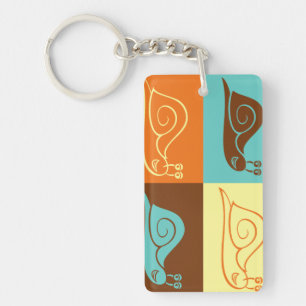 Snails Acrylic Keychain