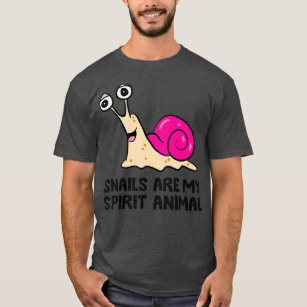 Snails Are My Spirit Animal Cute Snail Lover  T-Shirt