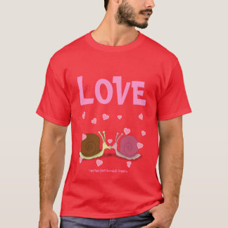 Snails In Love Basic Dark T-Shirt