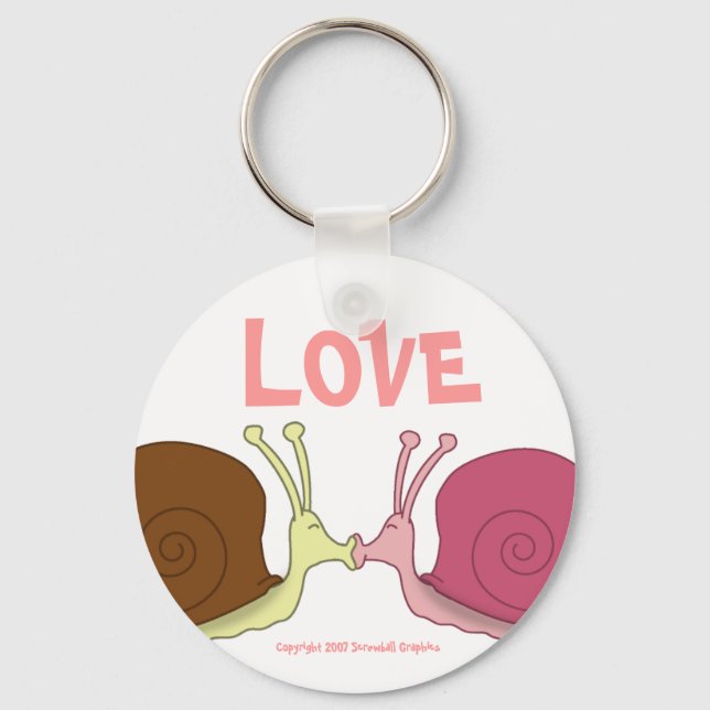 Snails In Love Keychain (Front)