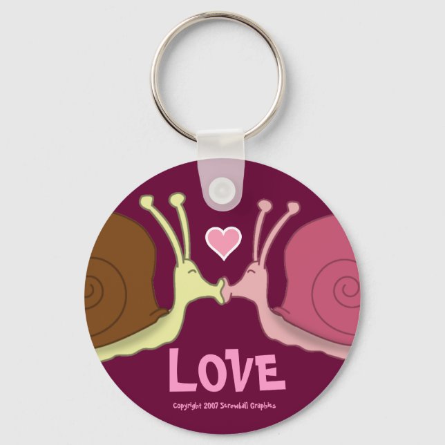 Snails In Love Keychain (Front)