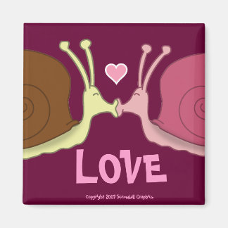Snails In Love Magnet