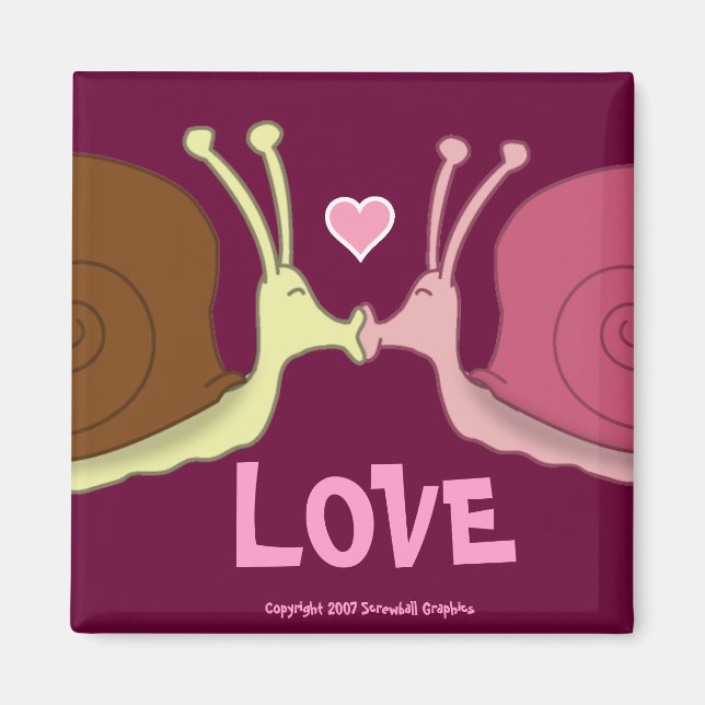 Snails In Love Magnet (Front)