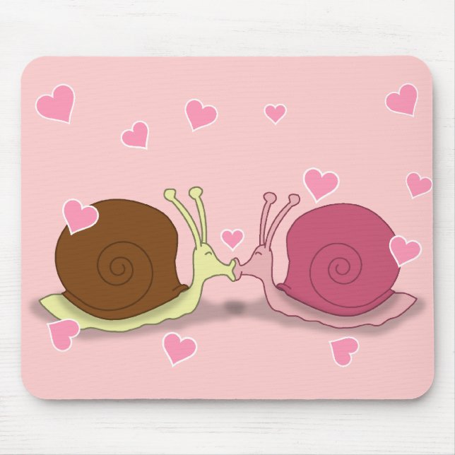 Snails In Love Mousepad (Front)