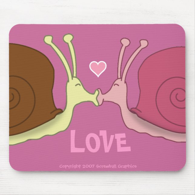 Snails In Love Mousepad (Front)